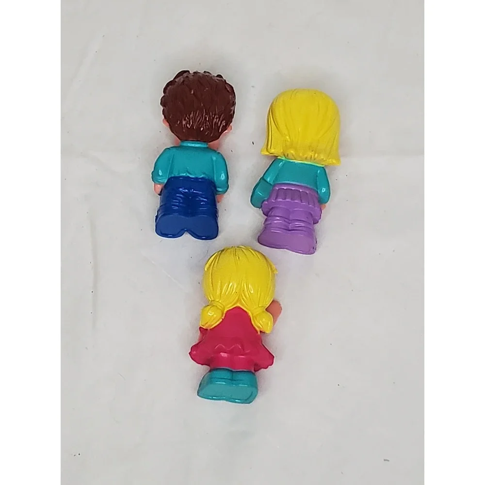 Fisher Price Little People Figures Set of 3 Boy with Glasses‎ Blonde Girls Toy